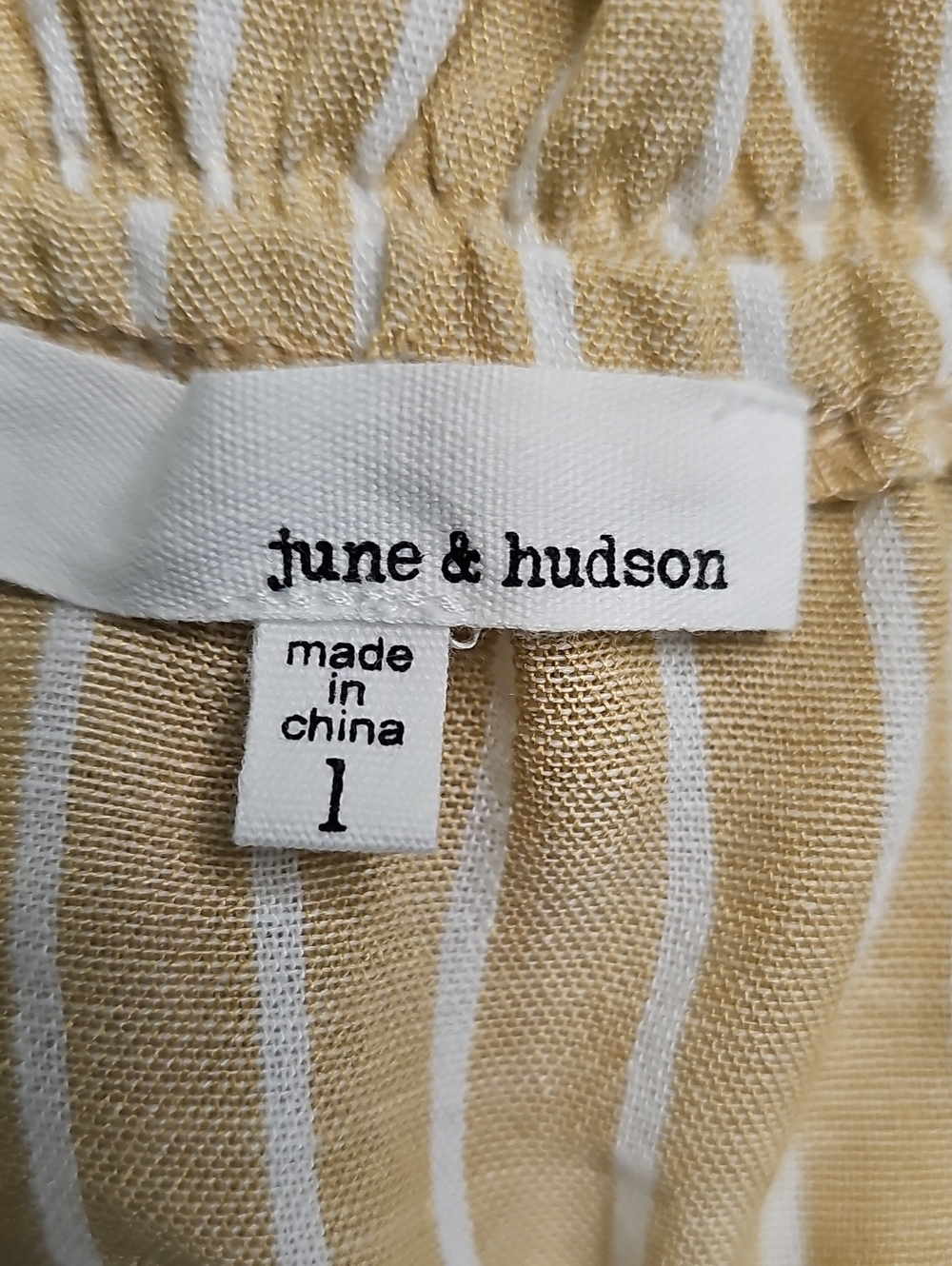 june & hudson Cream Striped Midi Sundress - Picture 6 of 8